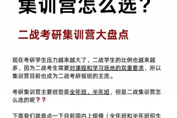 考研机构选择指南：如何找到适合自己的备考辅导中心