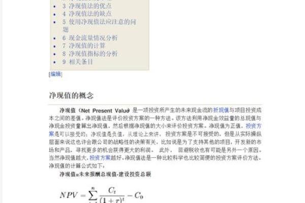 如何计算净现值及其应用解析方法